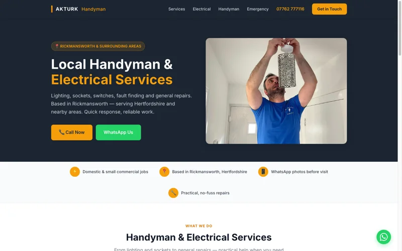 Akturk Handyman Services — homepage