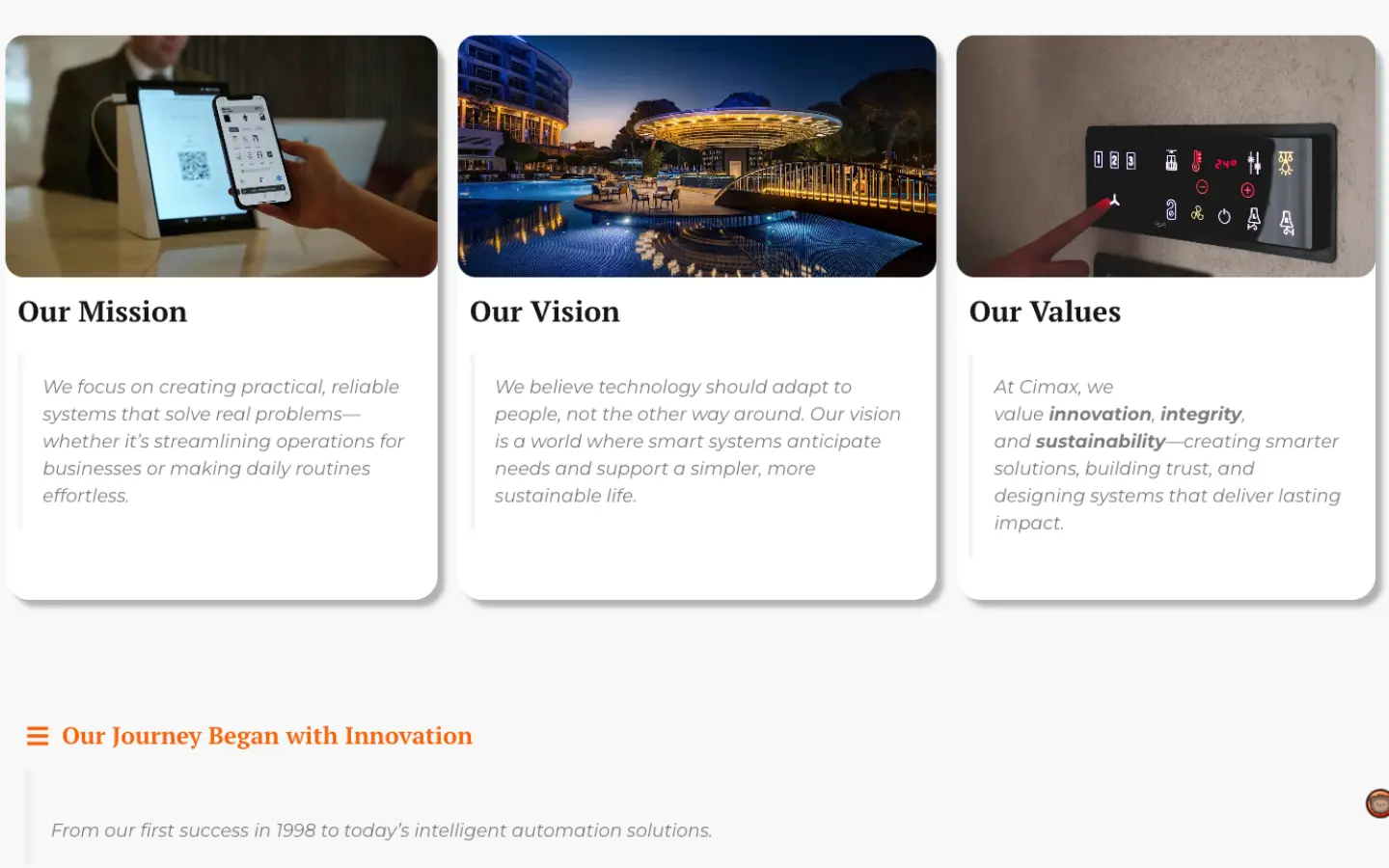 Cimax — about page
