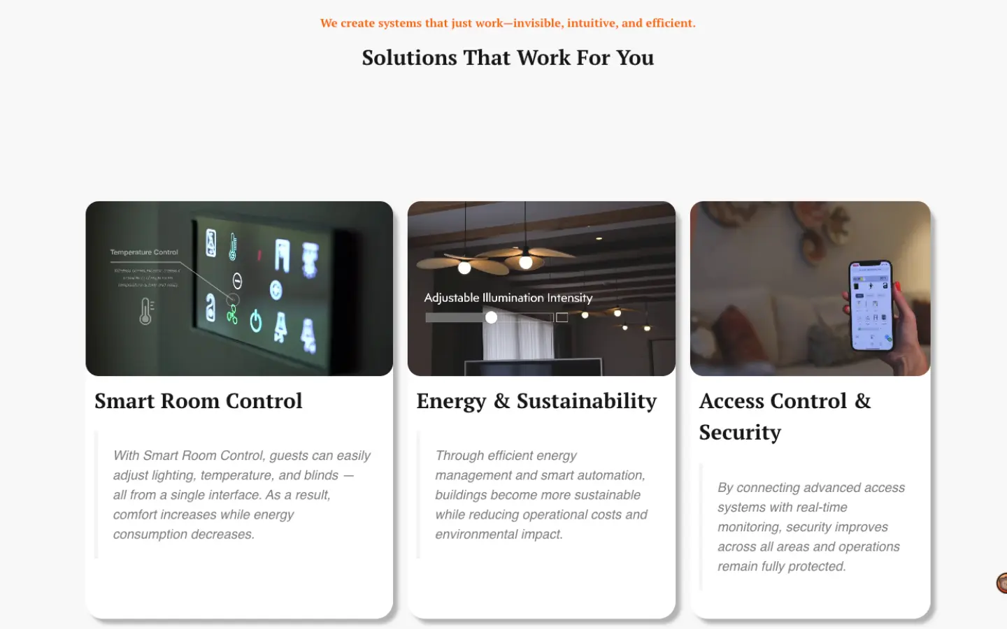 Cimax — solutions page