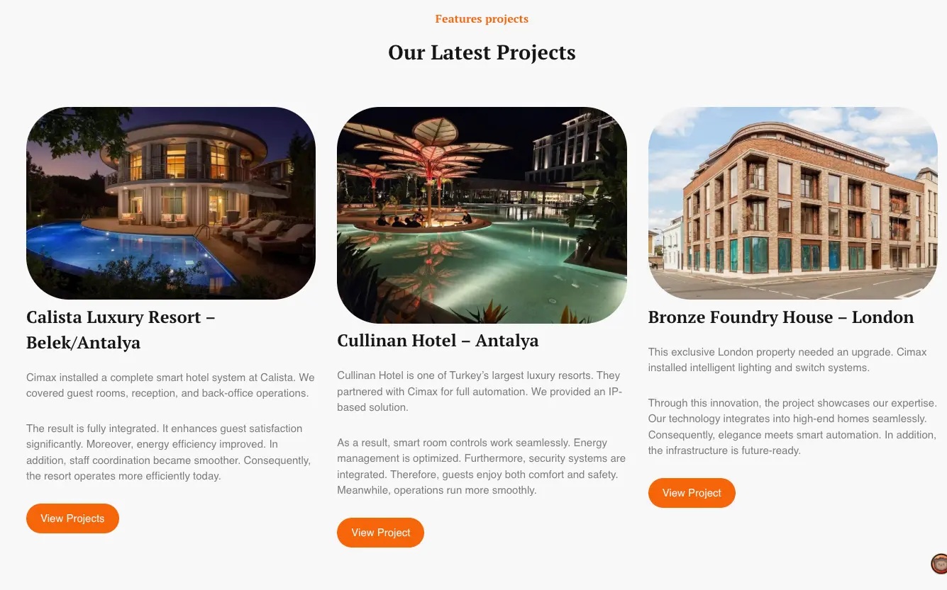 Cimax — B2B website build